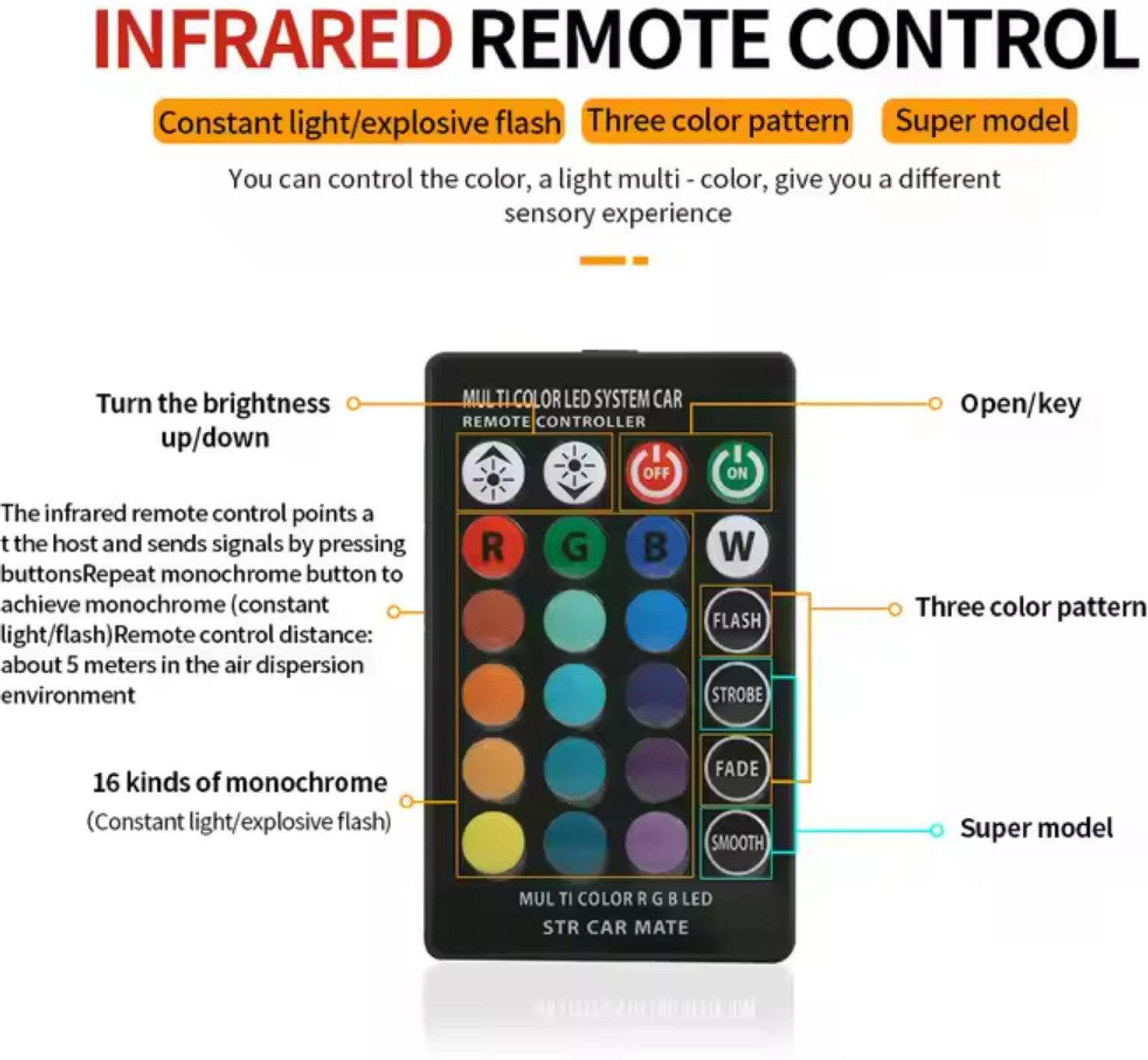 Image of Autopz Front, Rear, Side LED Indicator Light for Universal For Bike, Universal For Car Universal For Bike, Universal For Car