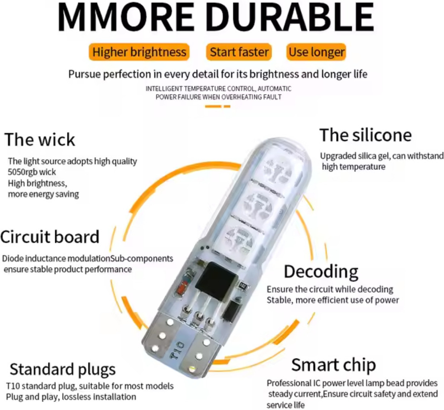 Image of Autopz Front, Rear, Side LED Indicator Light for Universal For Bike, Universal For Car Universal For Bike, Universal For Car