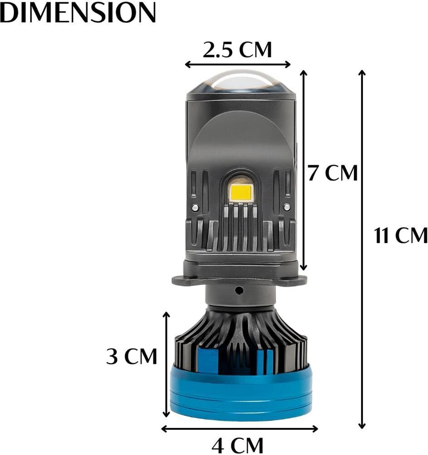 Image of LIU HJG White LED H4 Fitting Headlight Bulb Headlight Motorbike, Car, Truck, Van LED (12 V, 125 w)