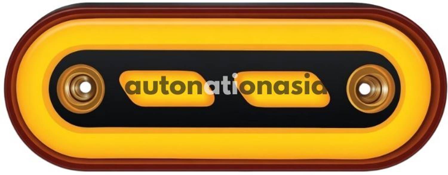 Autonationasia Universal LED DRL Yellow Side Marker Light for Trucks, Buses (1pc) 12V Side Marker Bus, Truck, Van LED for Tata, Volvo (12 V, 65 W)