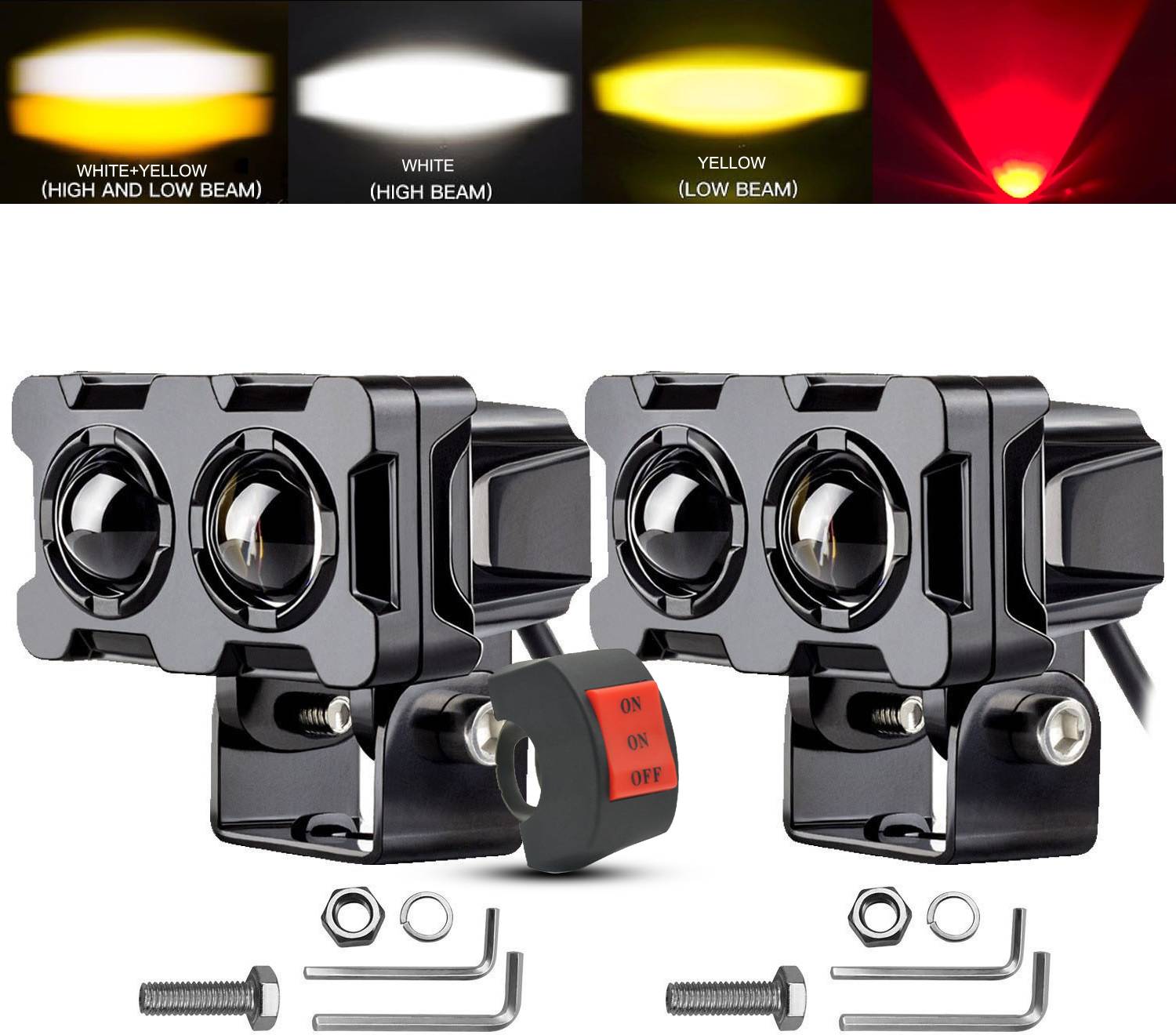 automunk AM1 Fog Lamp 12V 36W White/Yellow - Image 1
