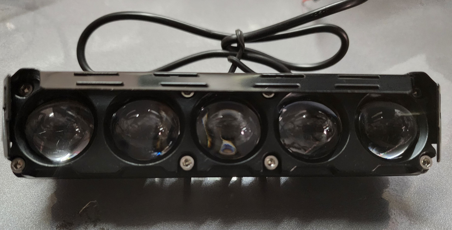Image of Anaisha Enterprises 5 lens led foglight(white /yellow) pack of 1pc with on /off switch Fog Lamp Car, Motorbike LED (12 V, 30 W)