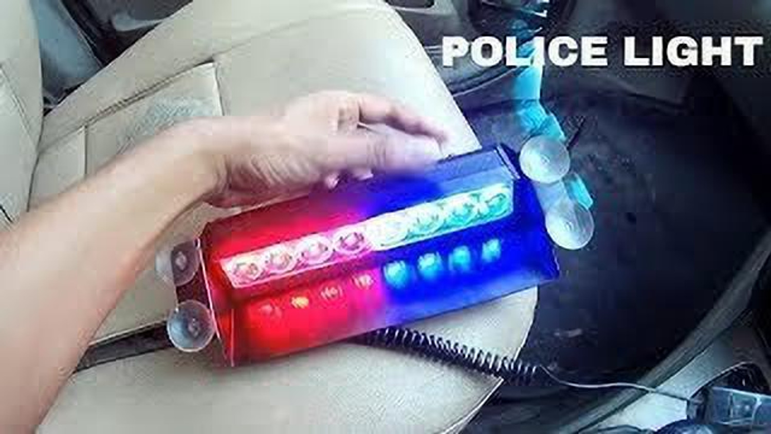 Image of Gadiparts 8 LED Police Car Flashing Lights for Bolero Fog Lamp Car LED for Mahindra (12 V, 35 W)