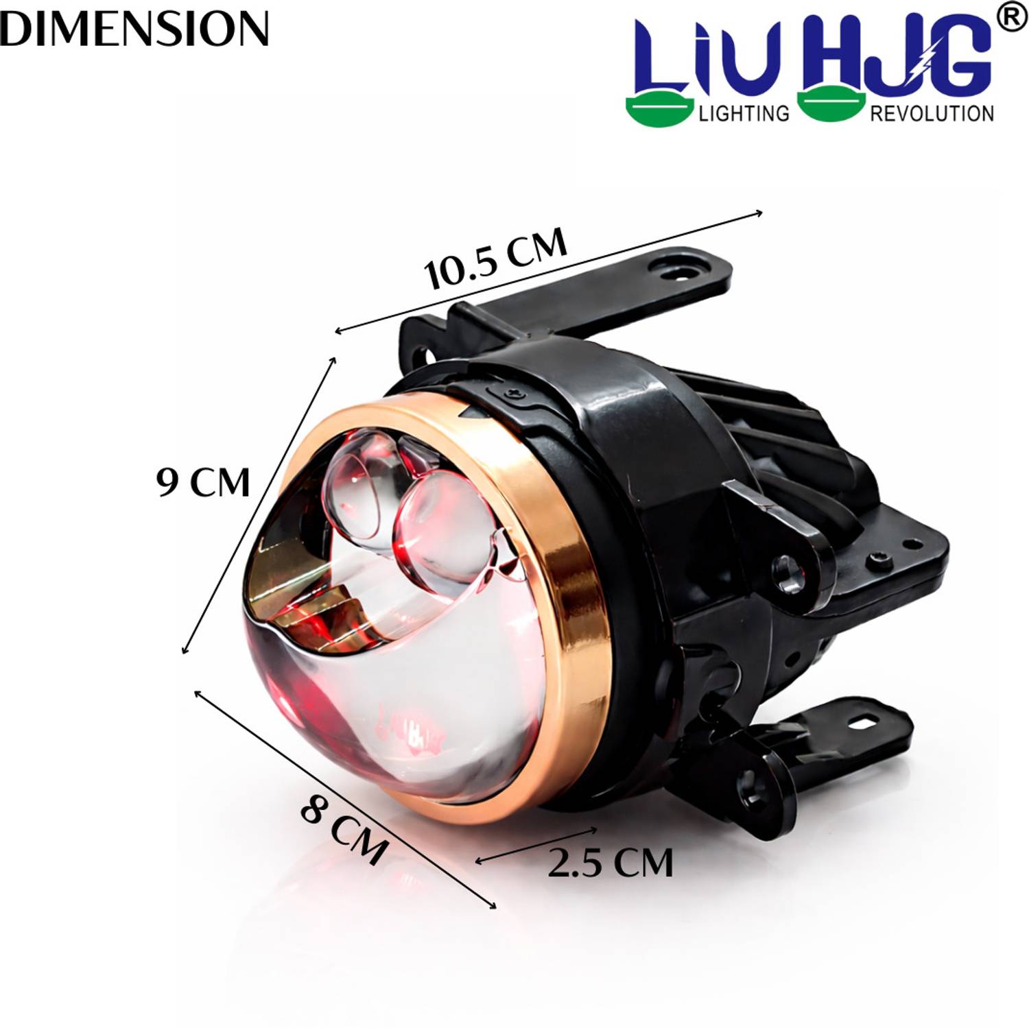 LIU HJG 3 Inch LED Projector Fog Lamp 12V 120W - Image 2