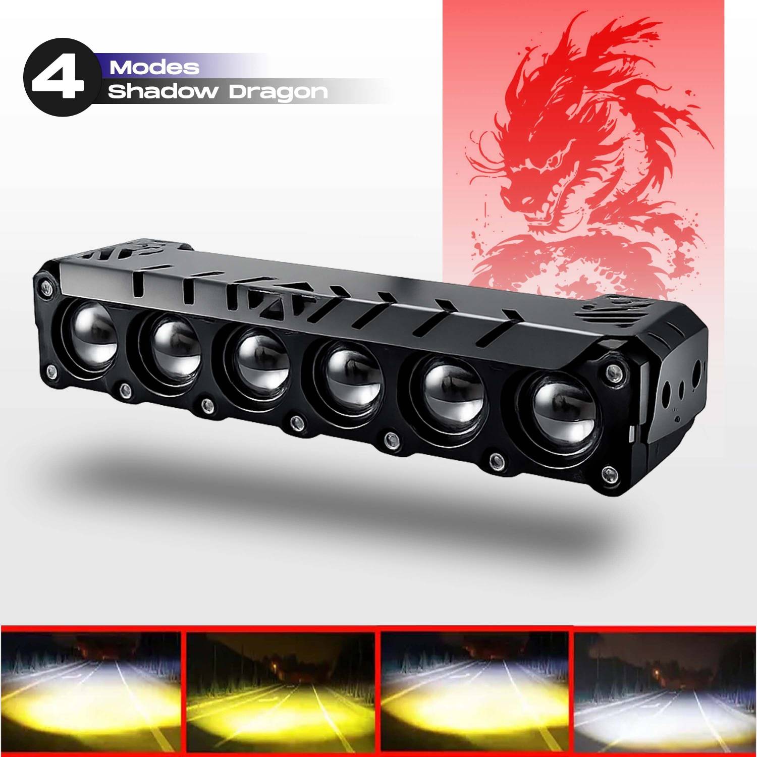 automunk 6 LED Auxiliary Fog Light 12V 48W - Image 1