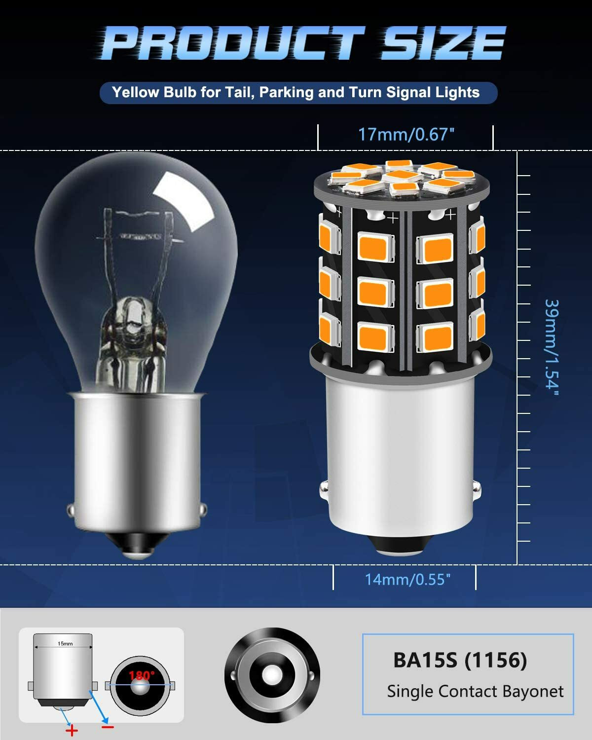 Image of BR TrendZ Rear, Front LED Indicator Light for Universal For Bike, Universal For Car HF Dawn, Splendor, Apache, Gusto, Electra