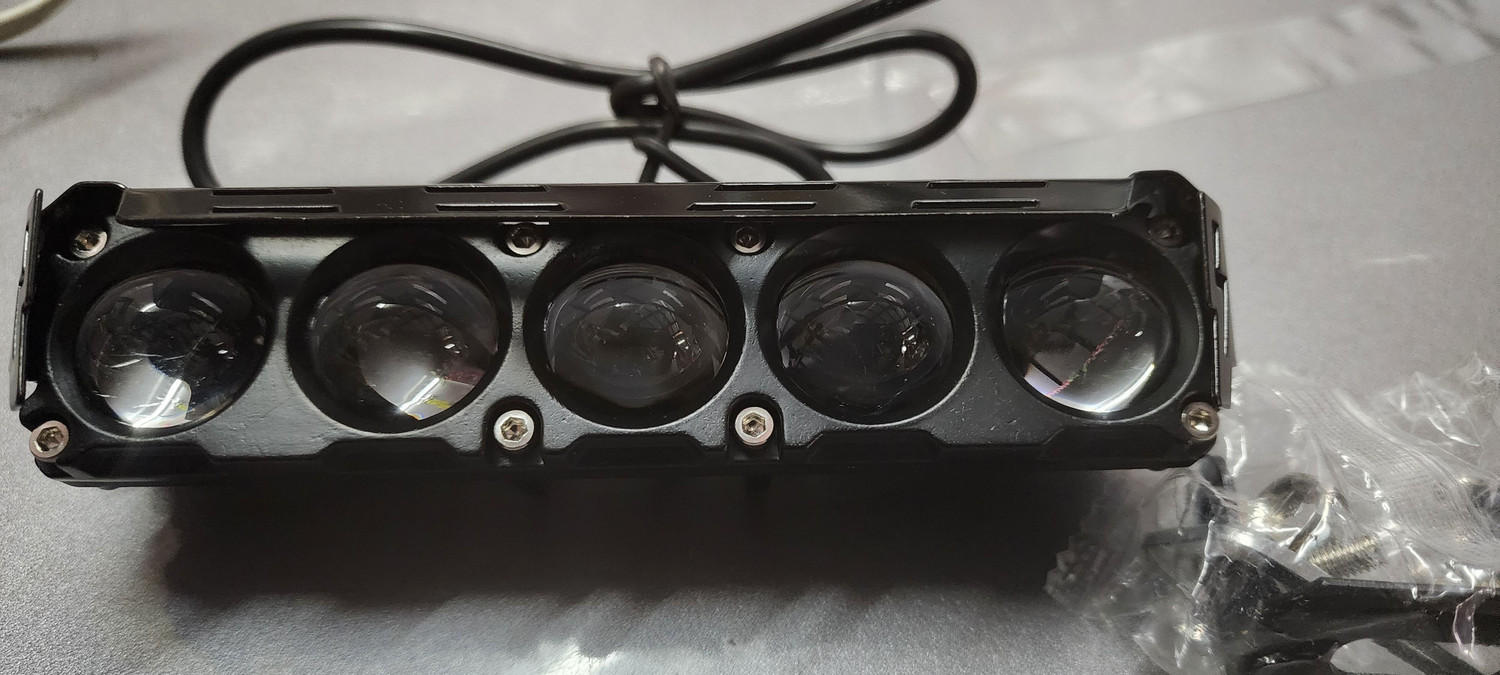 Image of Anaisha Enterprises 5 lens led foglight(white /yellow) pack of 1pc with on /off switch Fog Lamp Car, Motorbike LED (12 V, 30 W)