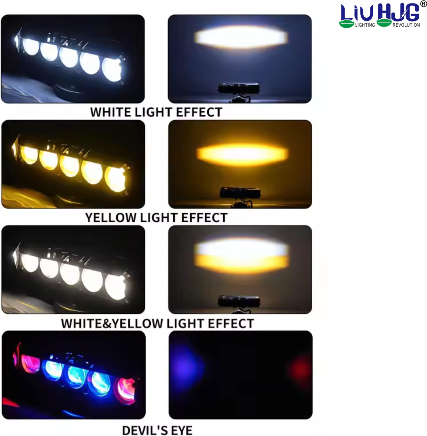 Image of LIU HJG Glove keyring 2pcs 5 Lens Fog Light With Devil Eye Fog Lamp Bus, Car, Motorbike, Truck, Van LED (12 V, 120 W) (Universal For Bike, Universal For Car, Pack of 1)