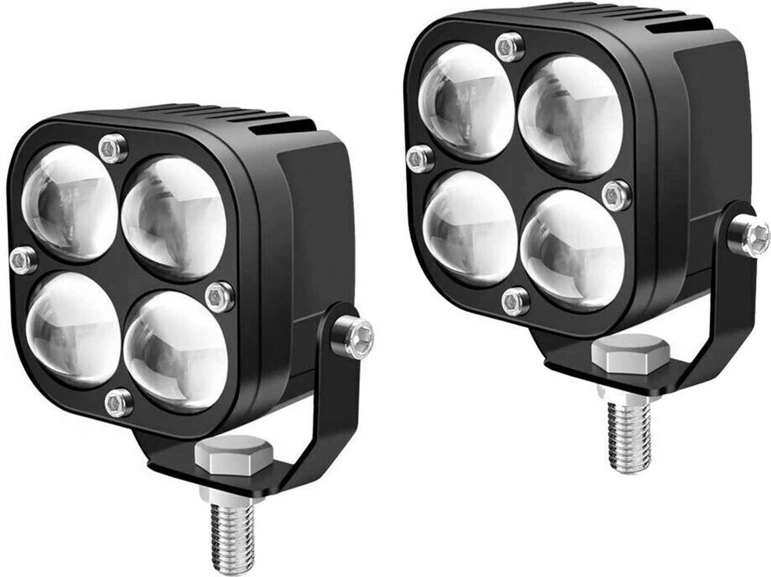 Image of AutoPowerz 40W Mini LED Fog Light with Yellow /White Flashing Mode Fog Lamp Car, Motorbike, Truck LED (9 V, 40 W)