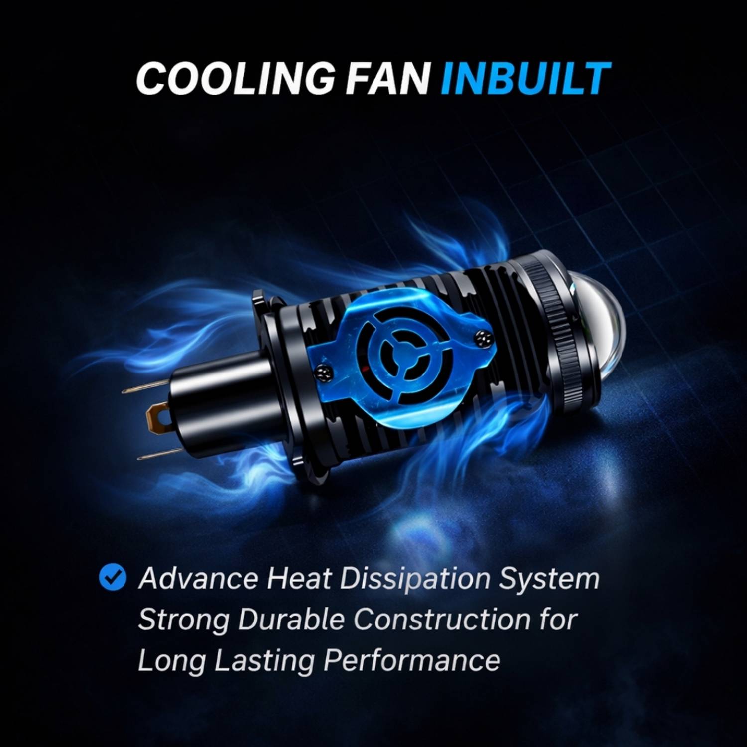 AutoPowerz LED H4 Golden Projector Headlight Bulb - Image 4
