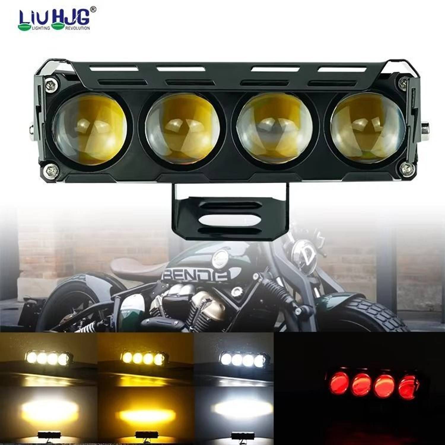 LIU HJG 25+25W Yellow/White LED Fog Light - Image 5