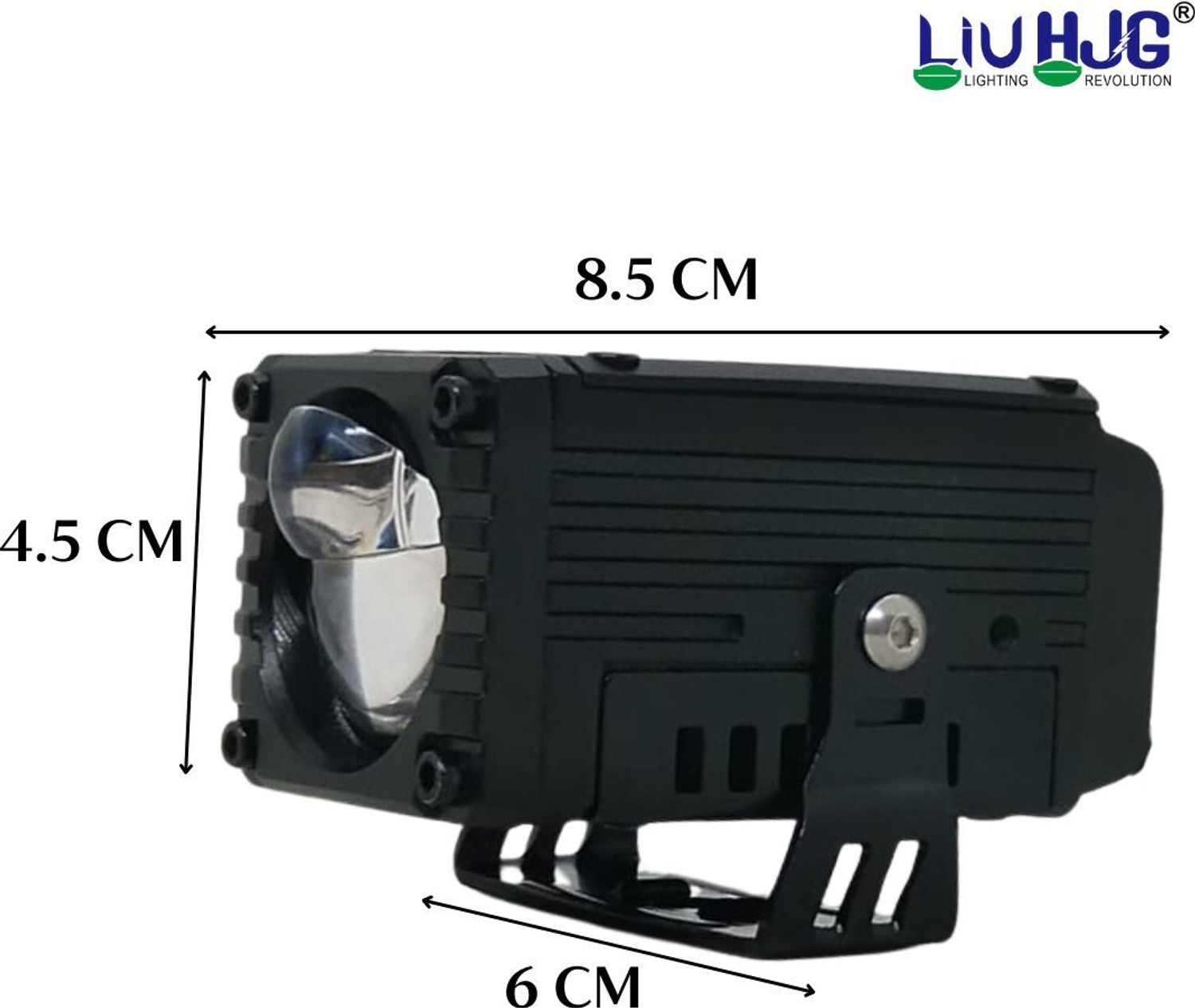 Image of LIU HJG Yellow /White 120 Watt Blaze Waymaker Pro Fog Light With Devil Eye Fog Lamp Car, Motorbike, Truck, Van LED (12 V, 120 W)