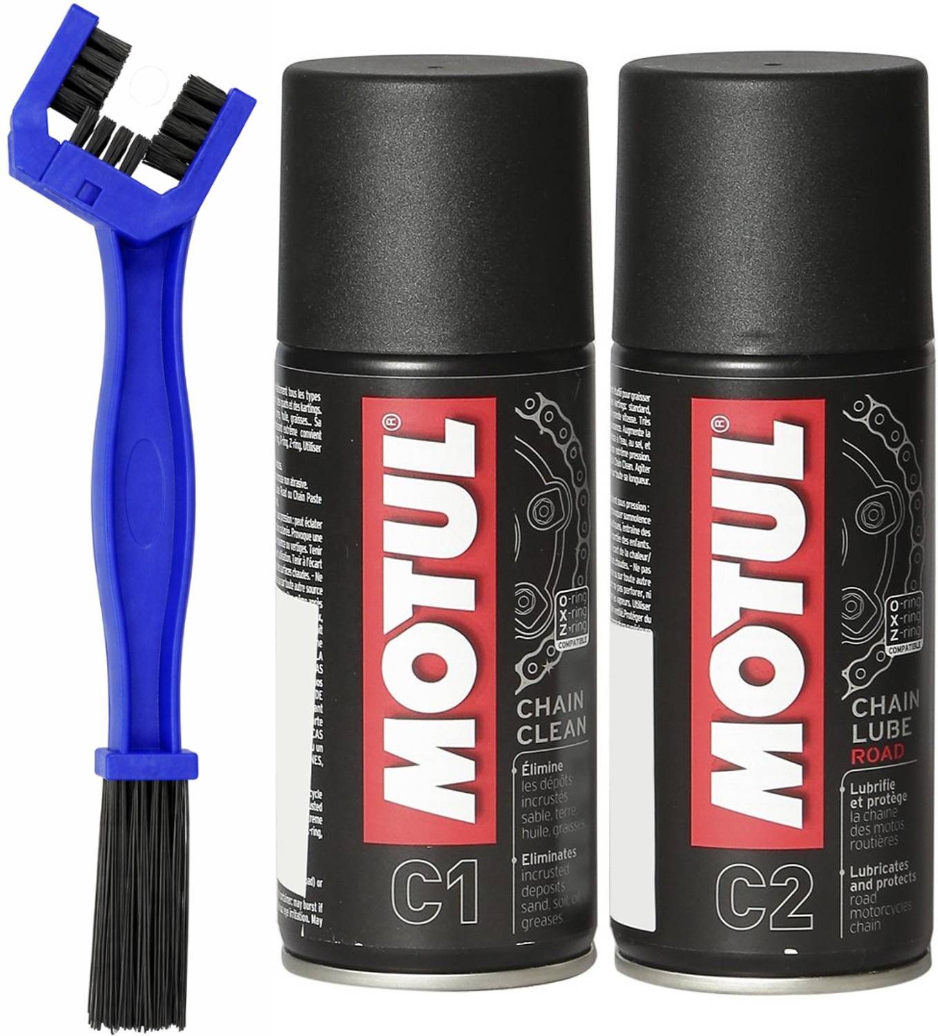 MOTUL Chain Cleaner C1 & Lube Road C2 (150 ml) Kit