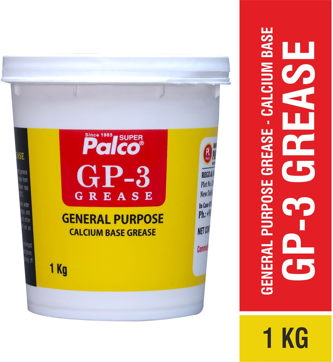Image of PL SUPER PALCO GP-3 Grease 1KG General Multipurpose Water Resistant & Chassis Bearing Calcium Base Grease for Car Machinery Industrial Agricultural Bike Chain Lube NLGI-3 Grease