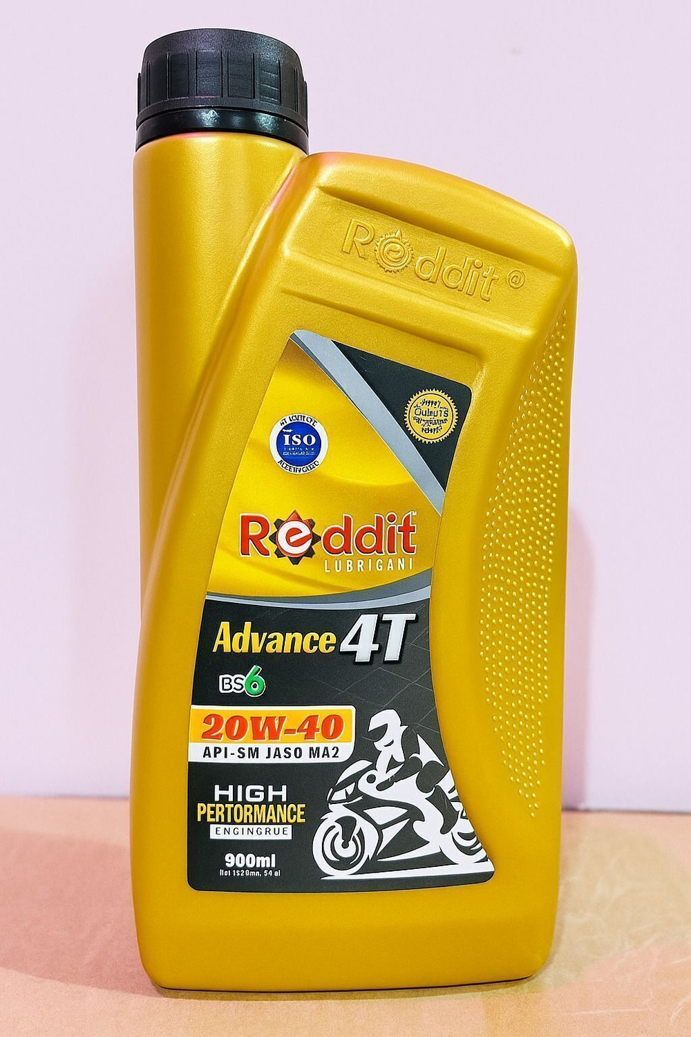 Image of Reddit 20W-40 ADVANCE 4T Smooth Ride of bikes [100-150cc]| JASO MA2, API-SM Full-Synthetic Engine Oil