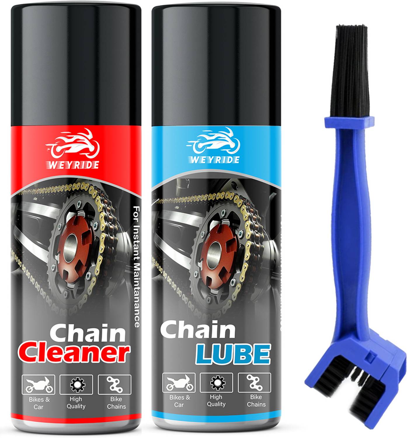 Weyride Bike Chain Cleaner Spray and Lubricant 150ml - Image 1