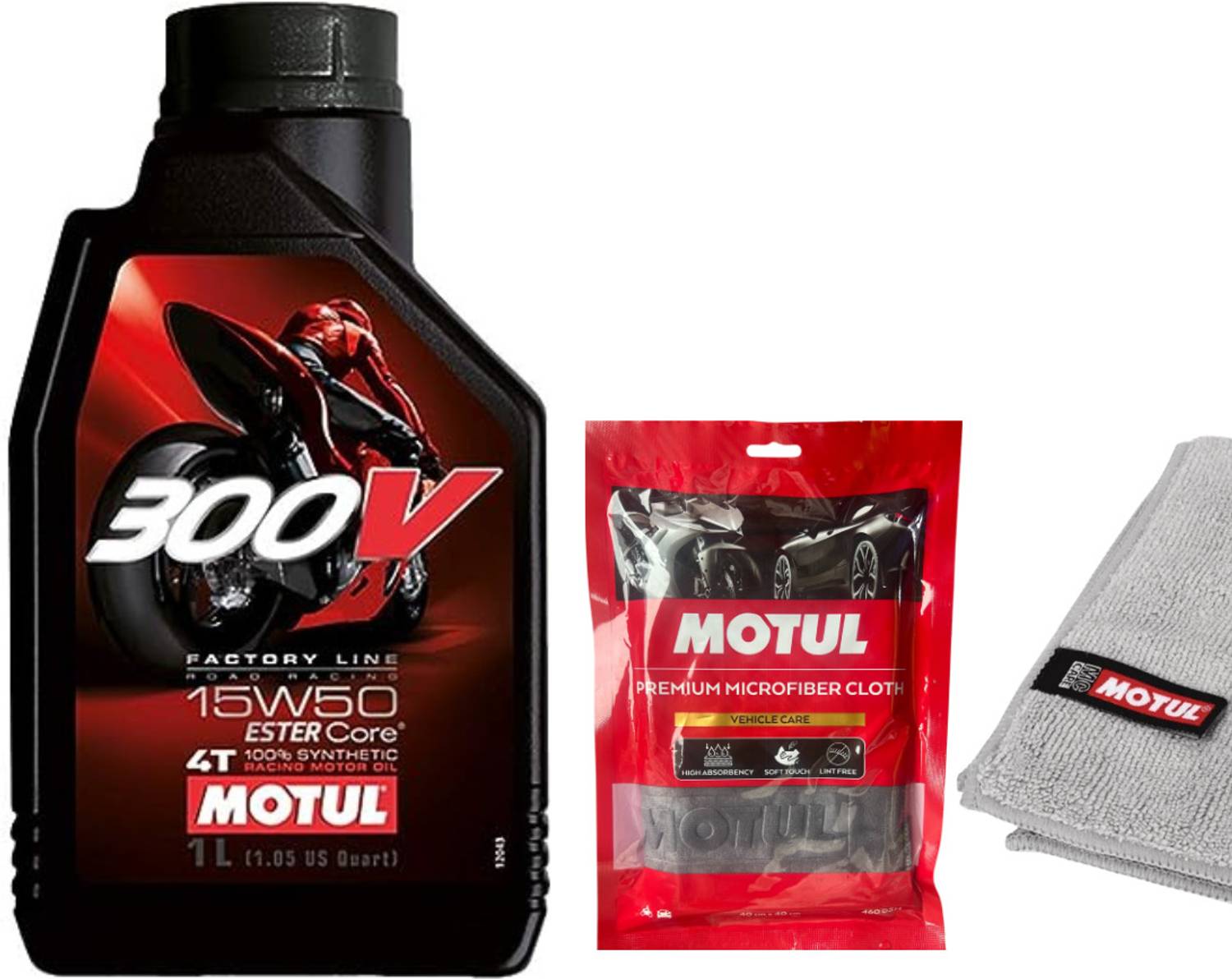 MOTUL 300V 15W50 Fully Synthetic Ester Engine Oil 1L with Premium