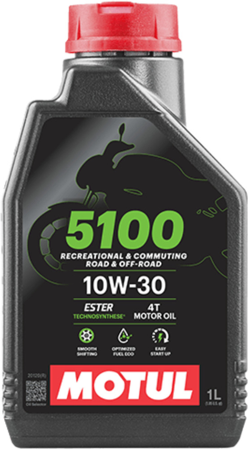 Image of MOTUL 5100 10W30 Ester core Technology 4T Motorbike Oil Technosynthese (Semi Synthetic)