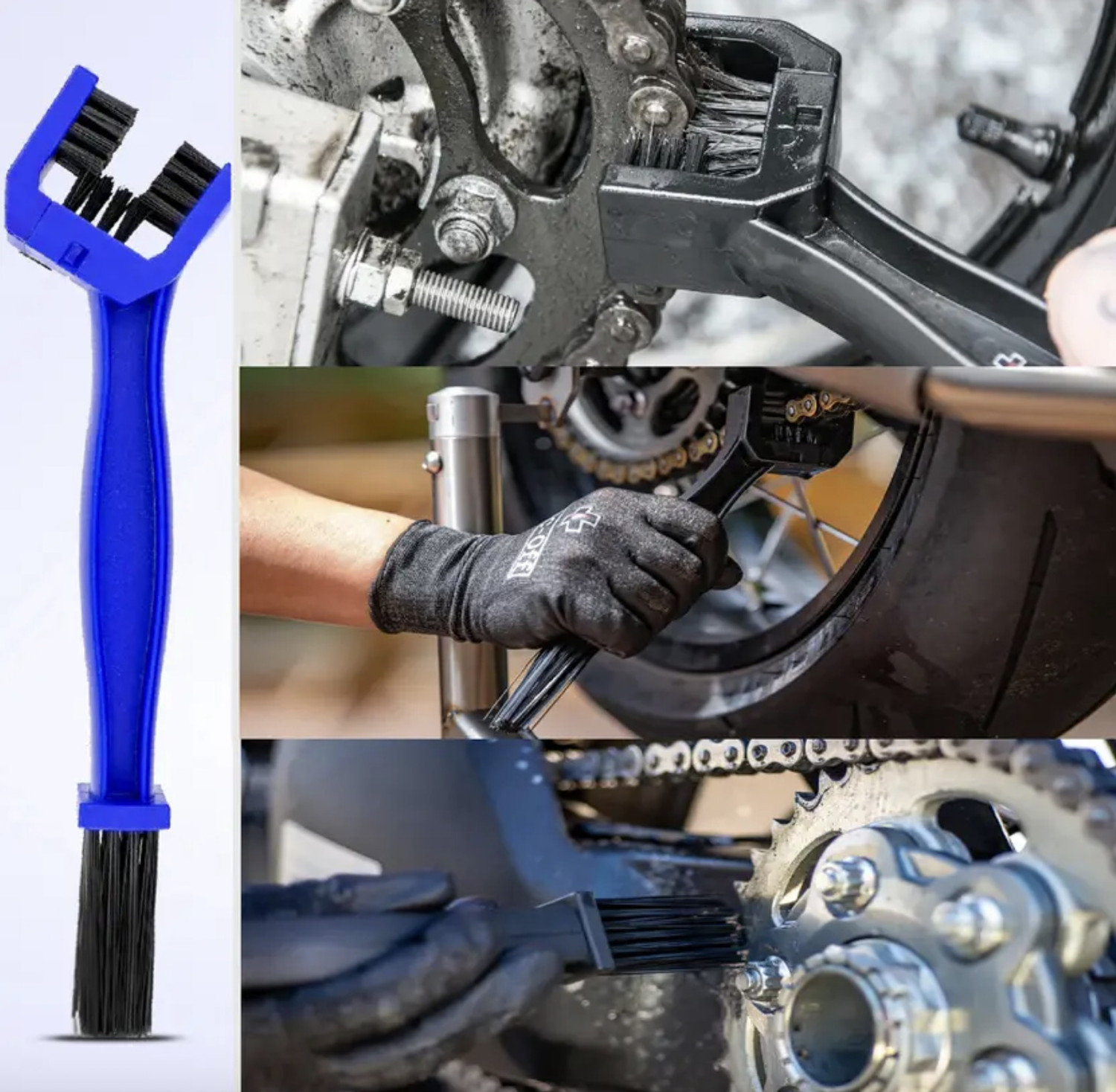 Image of automunk Chain Lube Chain Oil I Pack of 3 I Chain Cleaning Brush Chain Lubricant & Chain Brush Chain Oil