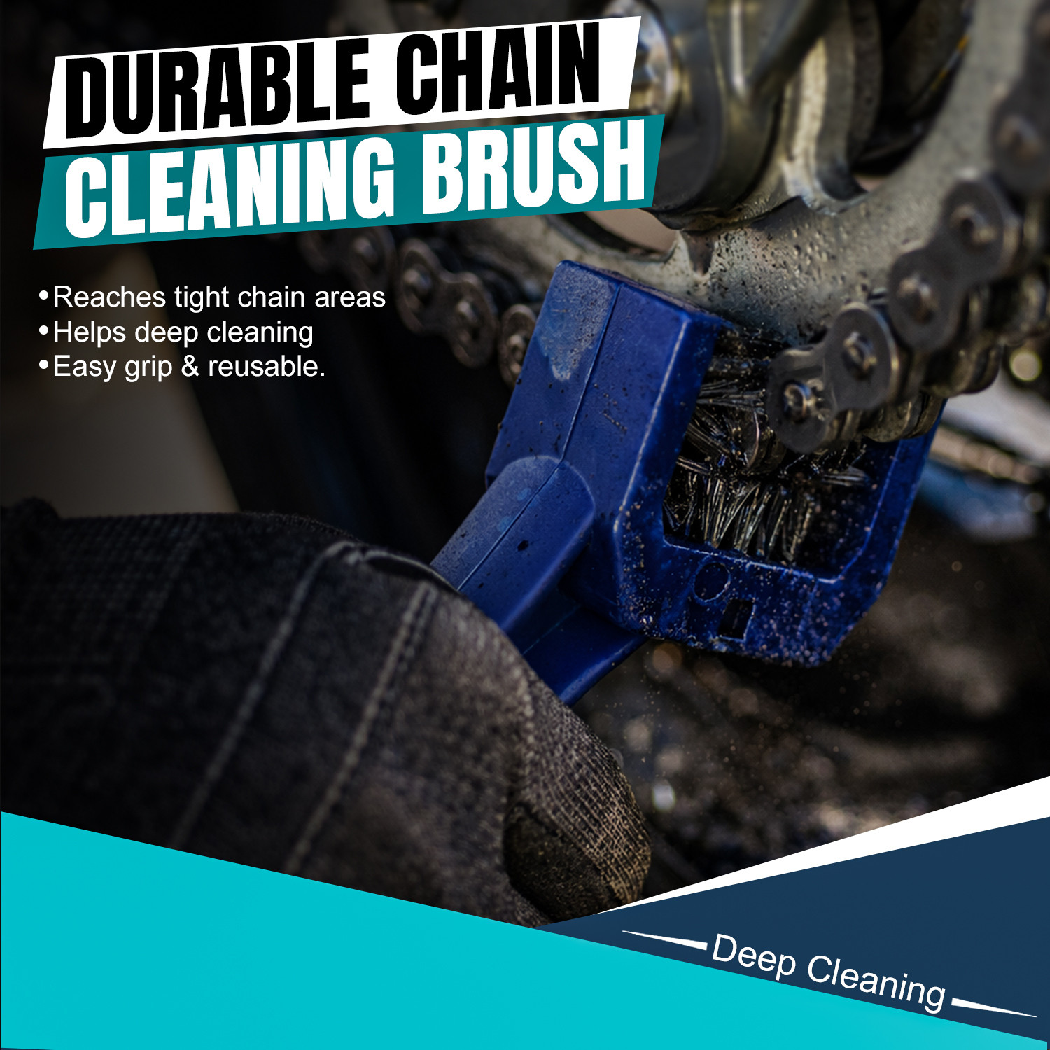 Image of Atoray Bike Chain Cleaner, Chain Lube Combo 300ml Pack with Cleaning Brush | Motorcycle Chain Protection Spray | Anti Rust Chain Care Kit for Bike and Bicycle Chain Oil