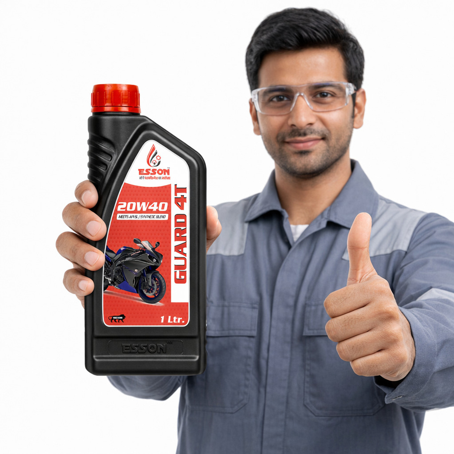 Image of ESSON GUARD 4T 20W40 1 L SL P4 High-Mileage Engine Oil