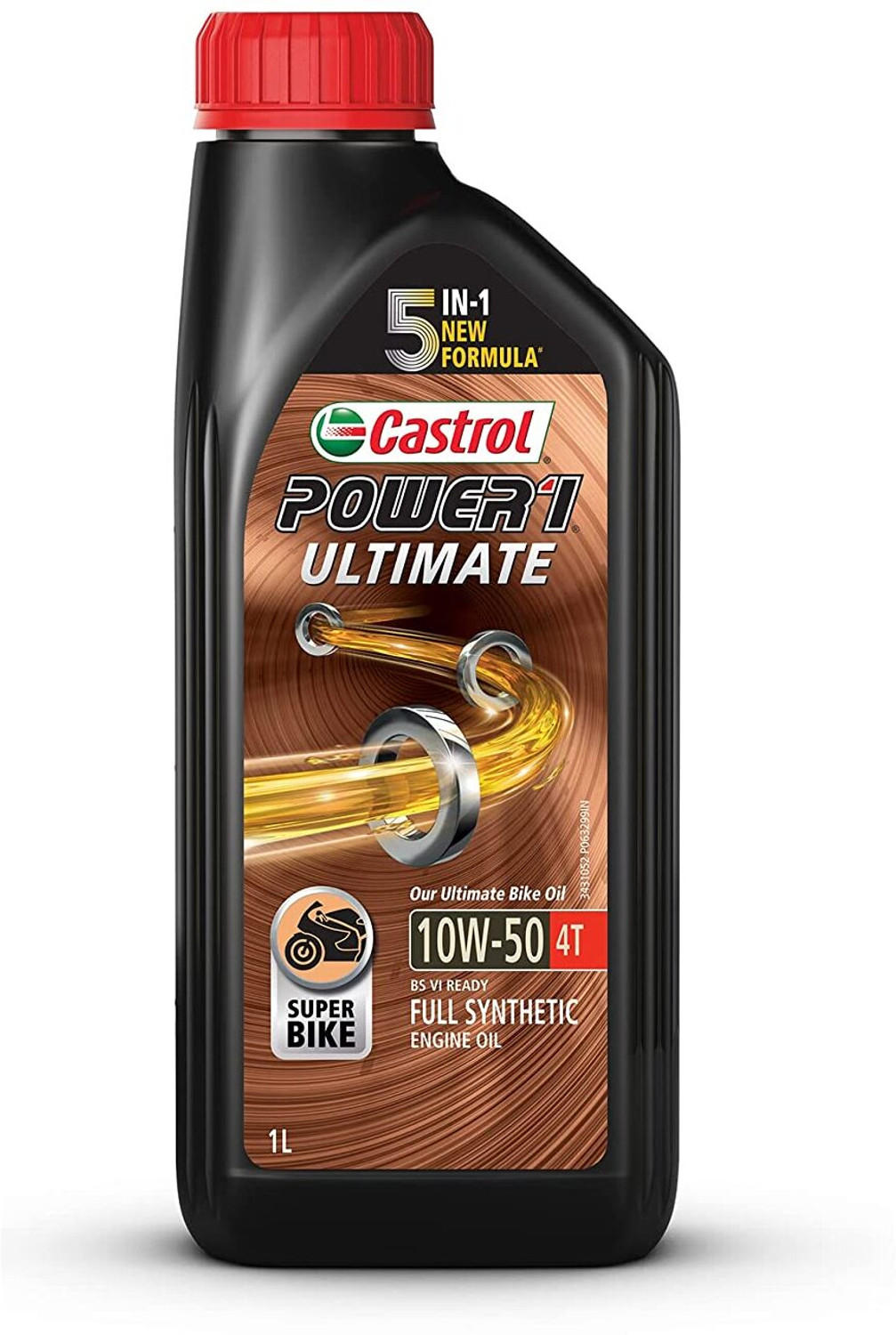 Image of Castrol Power1 Ultimate 10W-50 4T for Super Bike Super Saver Combo Full-Synthetic Engine Oil