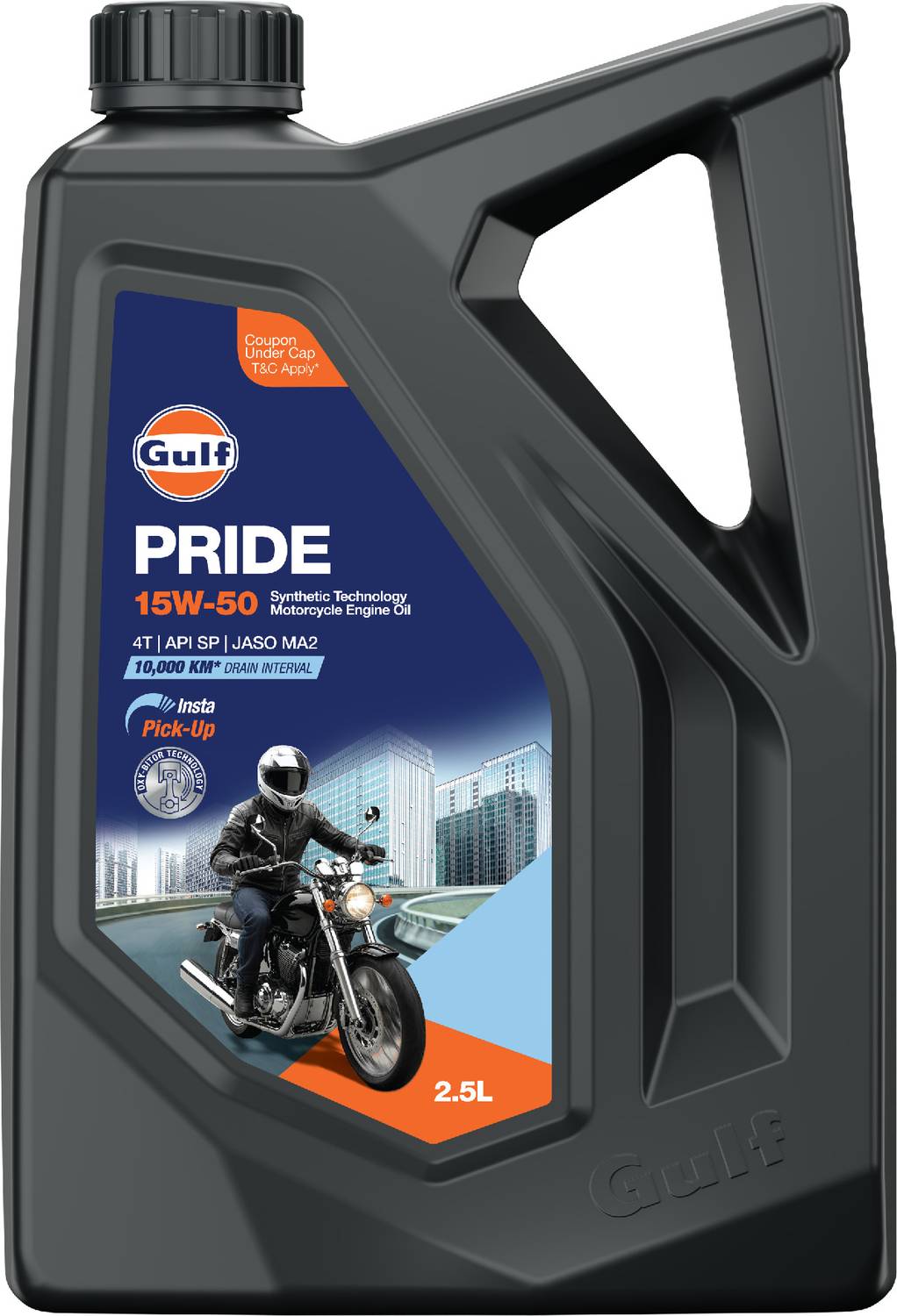 Gulf PRIDE 15W-50 4T 1L Engine Oil - Image 1