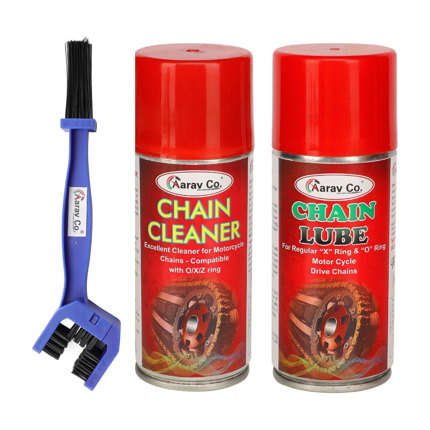AARAV CO. Chain Lube 150ml & Chain Cleaner 150ml With Brush Bicycle Lubricant