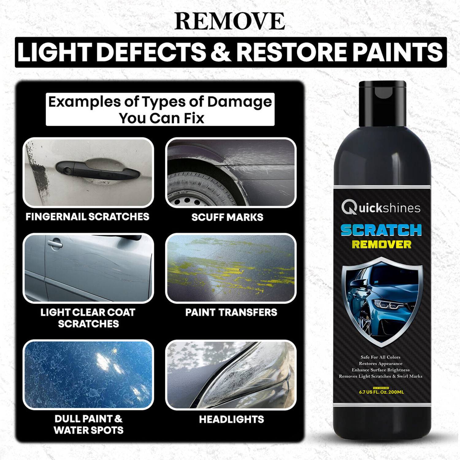 Image of Quickshines Complete Bike Care & Detailing Kit - Scratch Remover, Chain Lube Chain & Shine 5 Combo Chain Oil