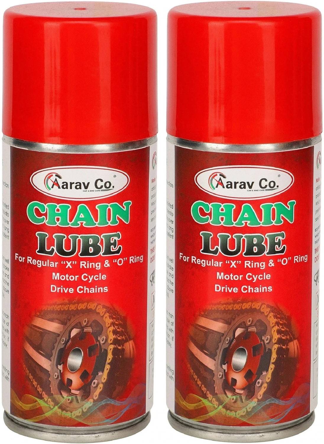 AARAV CO. Chain Lube Spray 150ml Pack of 2 Ultimate Protection Against Wear & Corrosion | Smooth & Long-Lasting Lubrication Chain Oil
