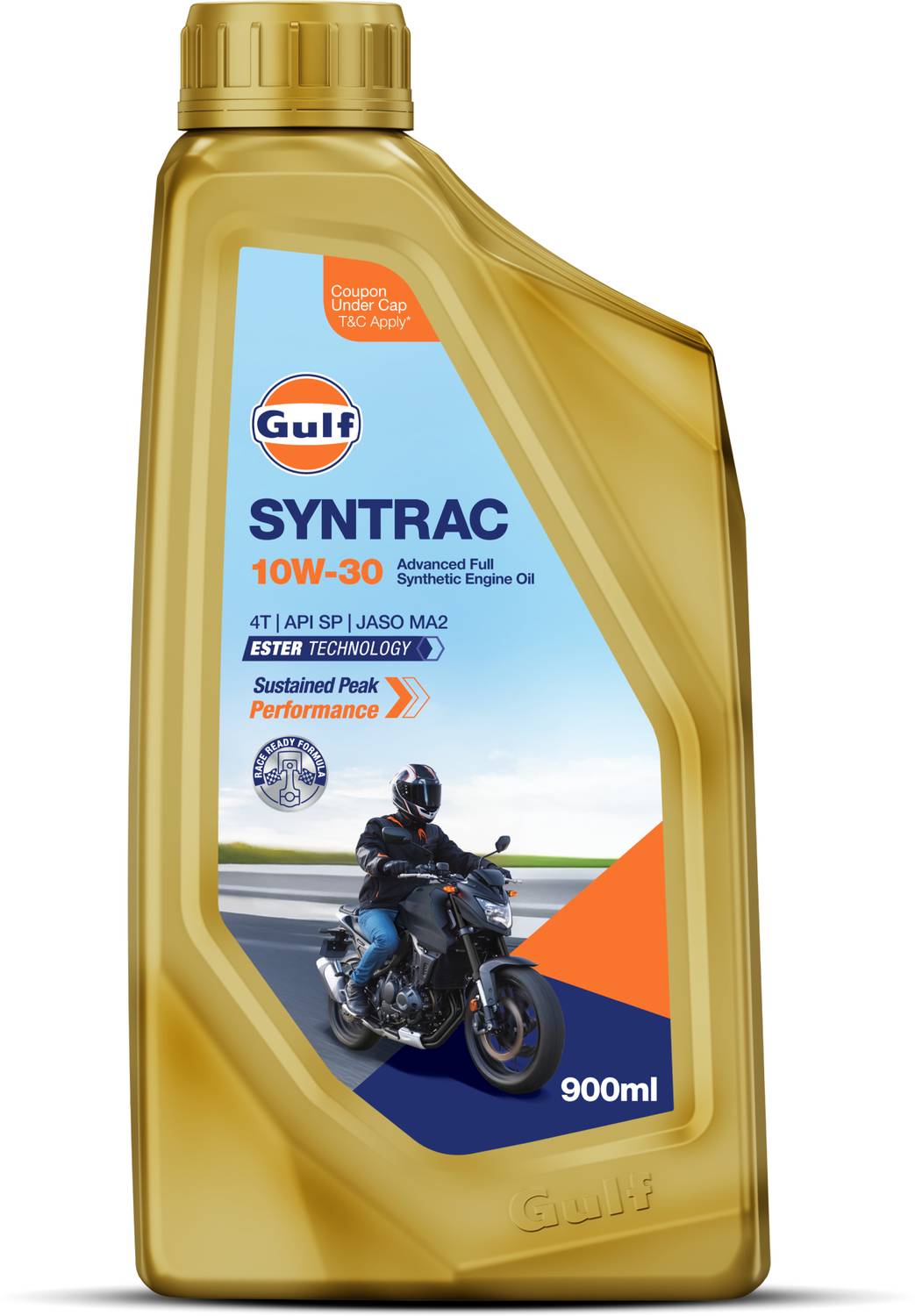 Gulf SYNTRAC 10W-30 4T Engine Oil 1L - Image 1