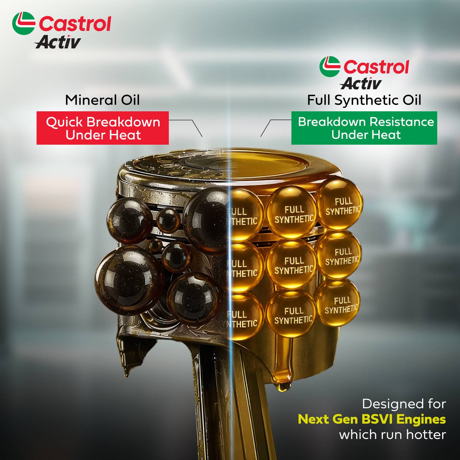 Castrol Activ 4T 10W-30 Full-Synthetic Engine Oil - Image 4