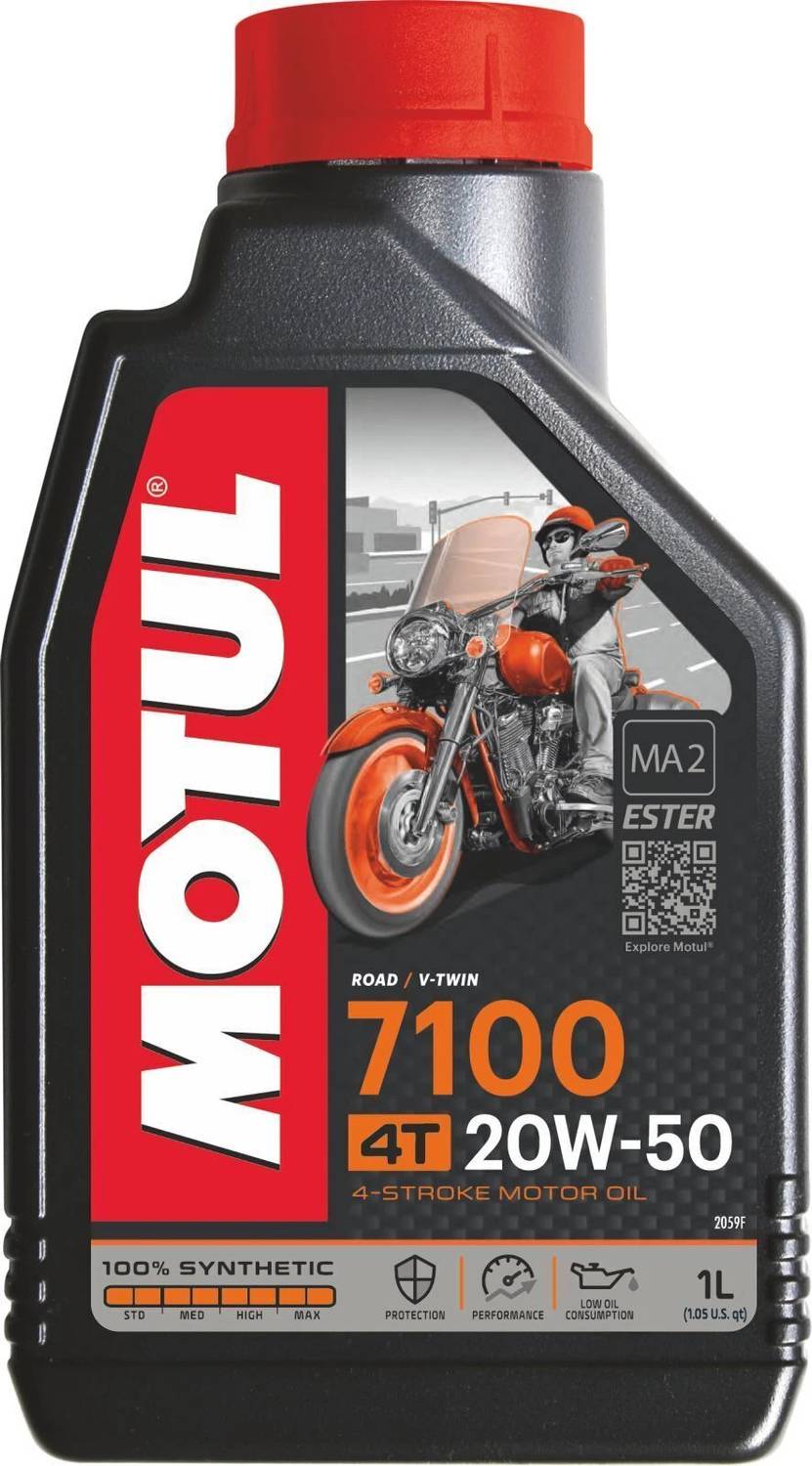 MOTUL 7100 4T 20W-50 Ester Core Synthetic Blend Engine Oil - Image 1