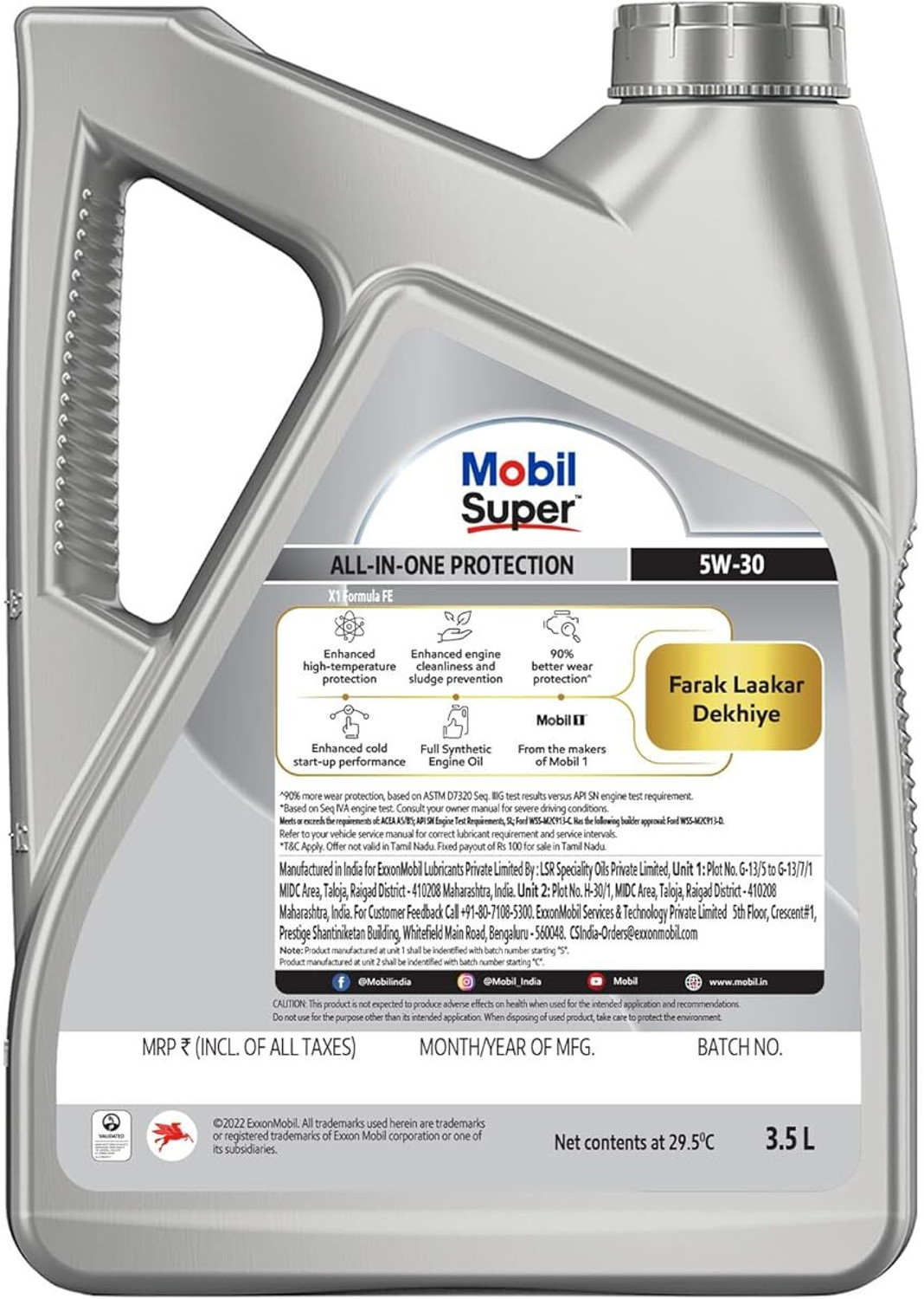 Image of MOBIL Super All-In-Protection SUV PRO 5W-30 Full-Synthetic Engine Oil