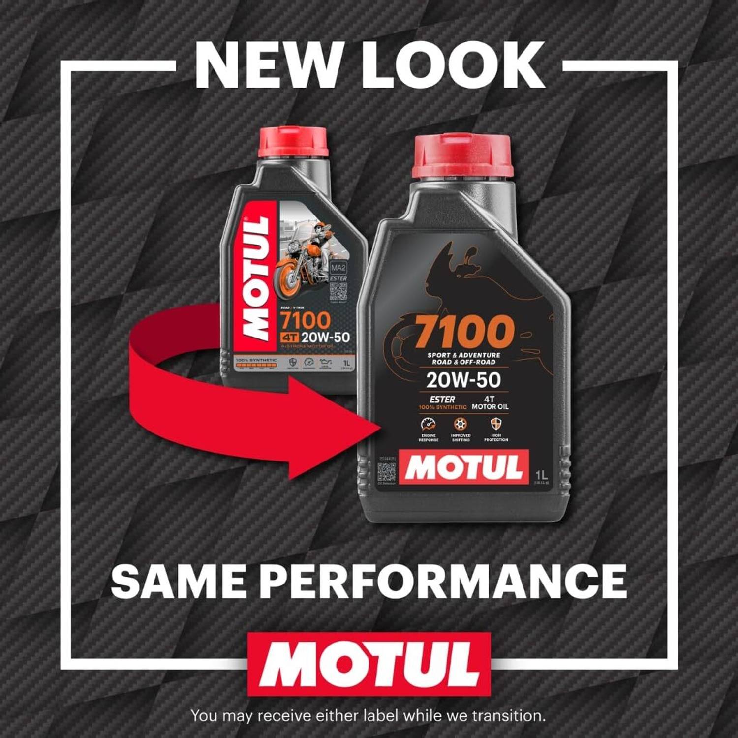 MOTUL 7100 4T 20W-50 Ester Core 100% Synthetic Engine Oil - Image 2