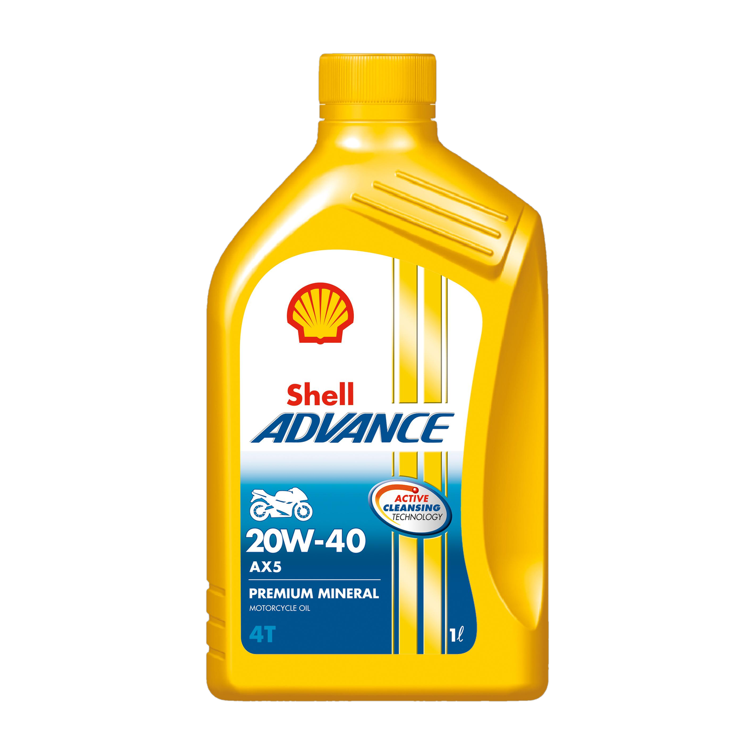 Shell Advance AX5 4T 20W-40 API SL Conventional Engine Oil