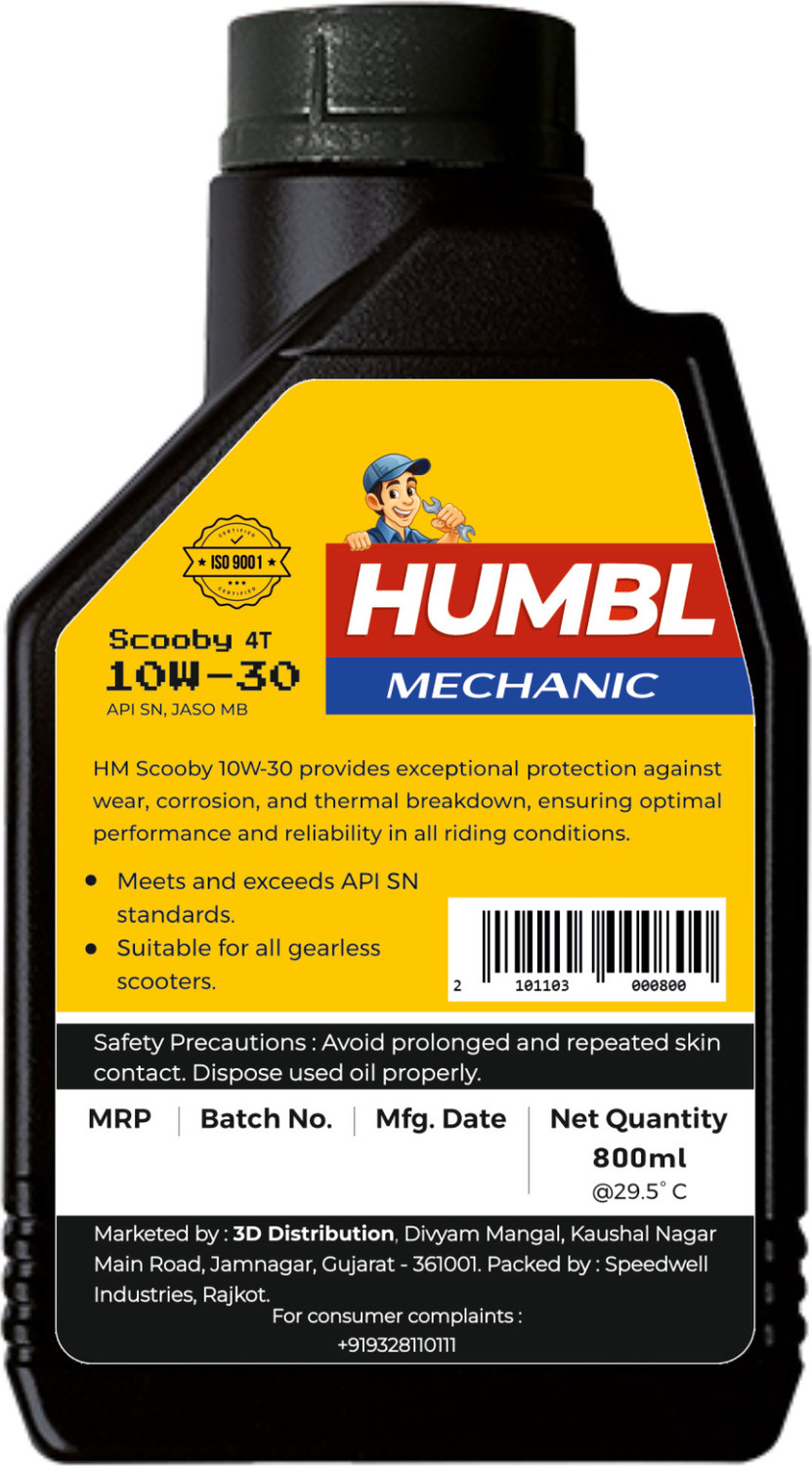 Image of VENSOIL 10w-30 4T Sports Engine Oil with Surprise Gift, BS6 Compitible For All Types Of Morden Automatic Gearless Scooters High Performance Engine Oil