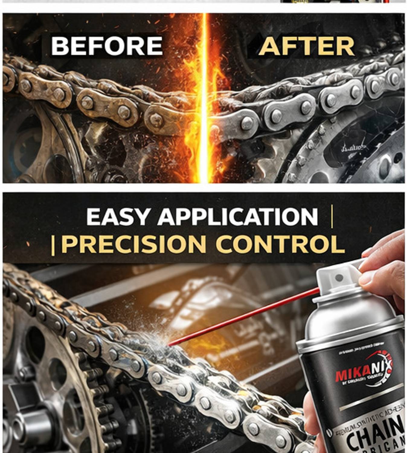 MIKANIX Bike Chain Lubricant & Cleaner Spray - Image 4