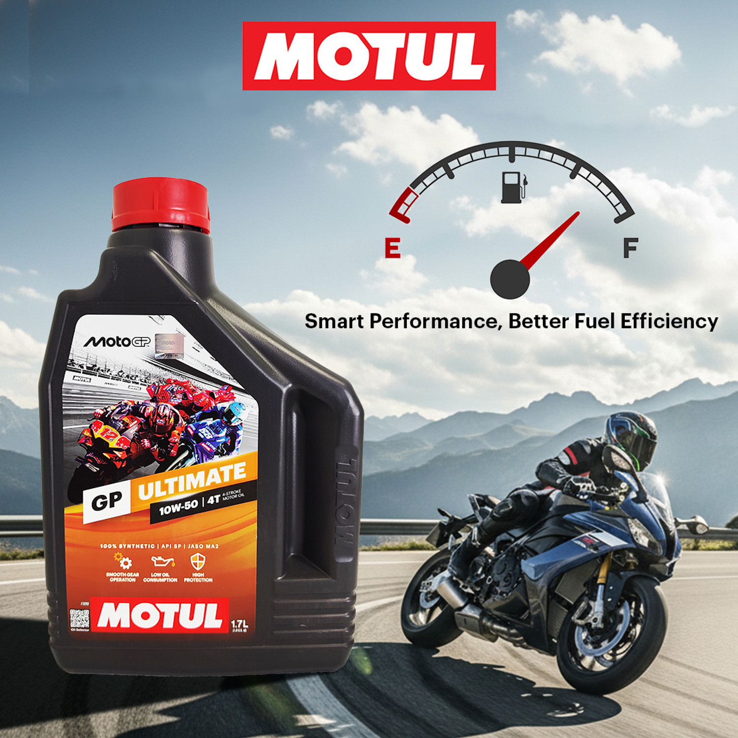 Image of MOTUL GP-ultimate-4T-10W50 GP-ultimate-4T-10W50 Full-Synthetic Engine Oil