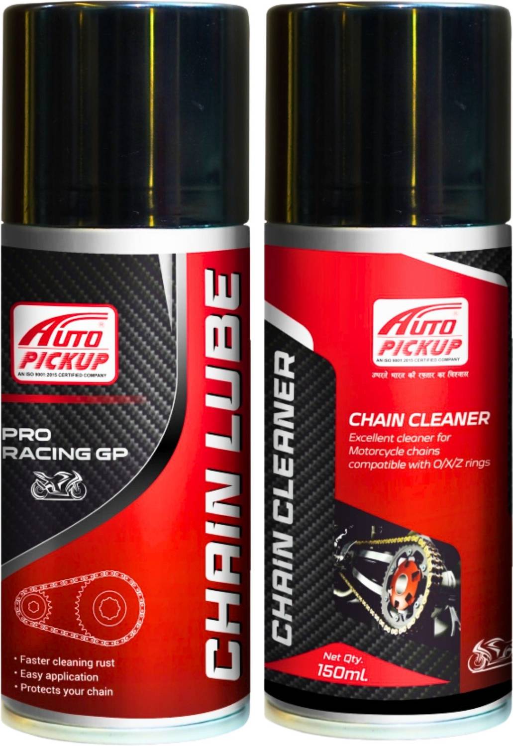 AUTO PICKUP Premium Combo 2 Chian Lube & Chain Cleaner for Bike 300ml Chain Oil