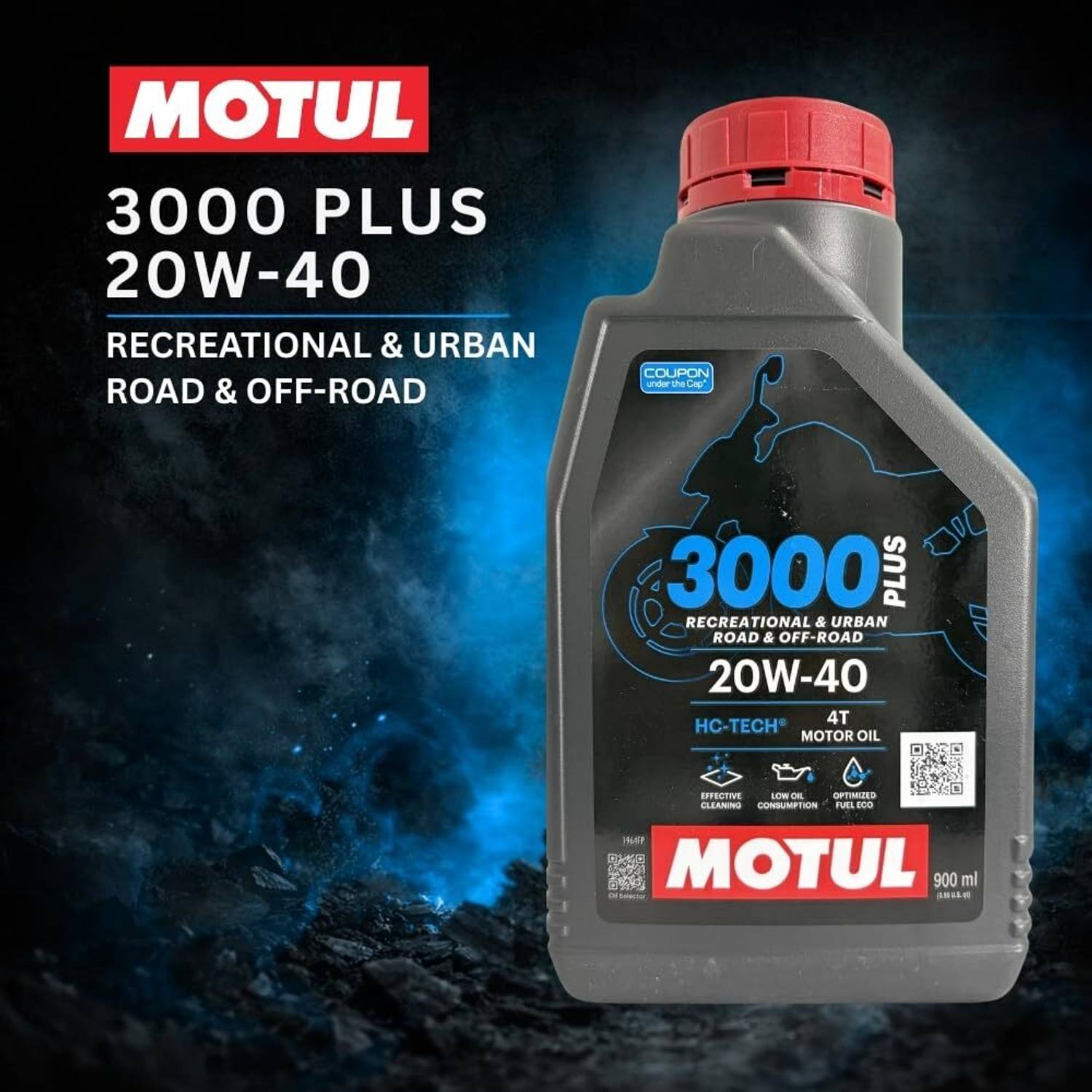 Motul 3000 4T Plus 20W-40 1L Engine Oil - Image 3