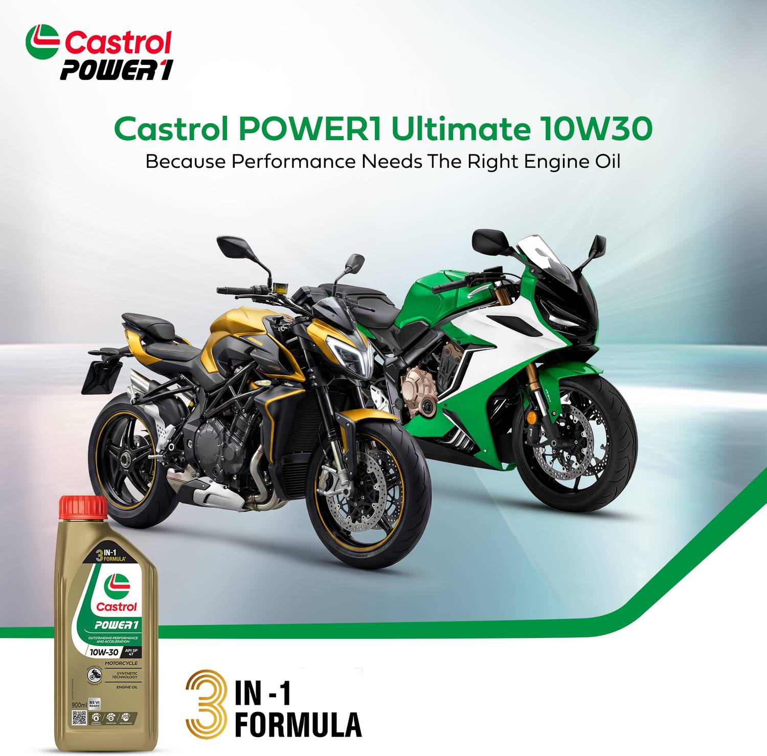 Castrol POWER1 10W-30 4T Engine Oil 900ml - Image 4