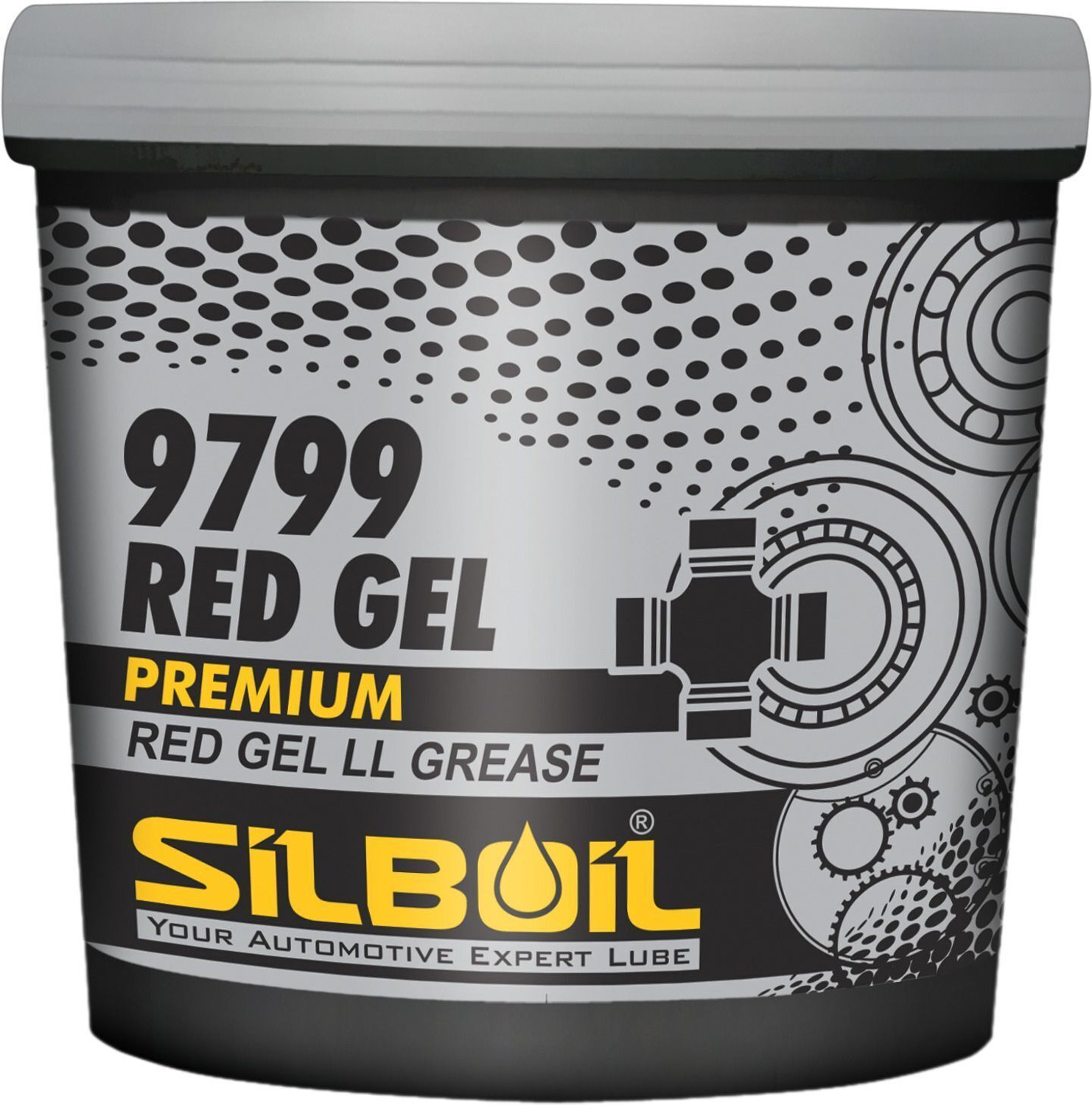 Image of SILBOIL PREMIUM RED GEL | NLGI-2.5 Certified Superior Performance | Heavy-Duty Lithium Based Grease