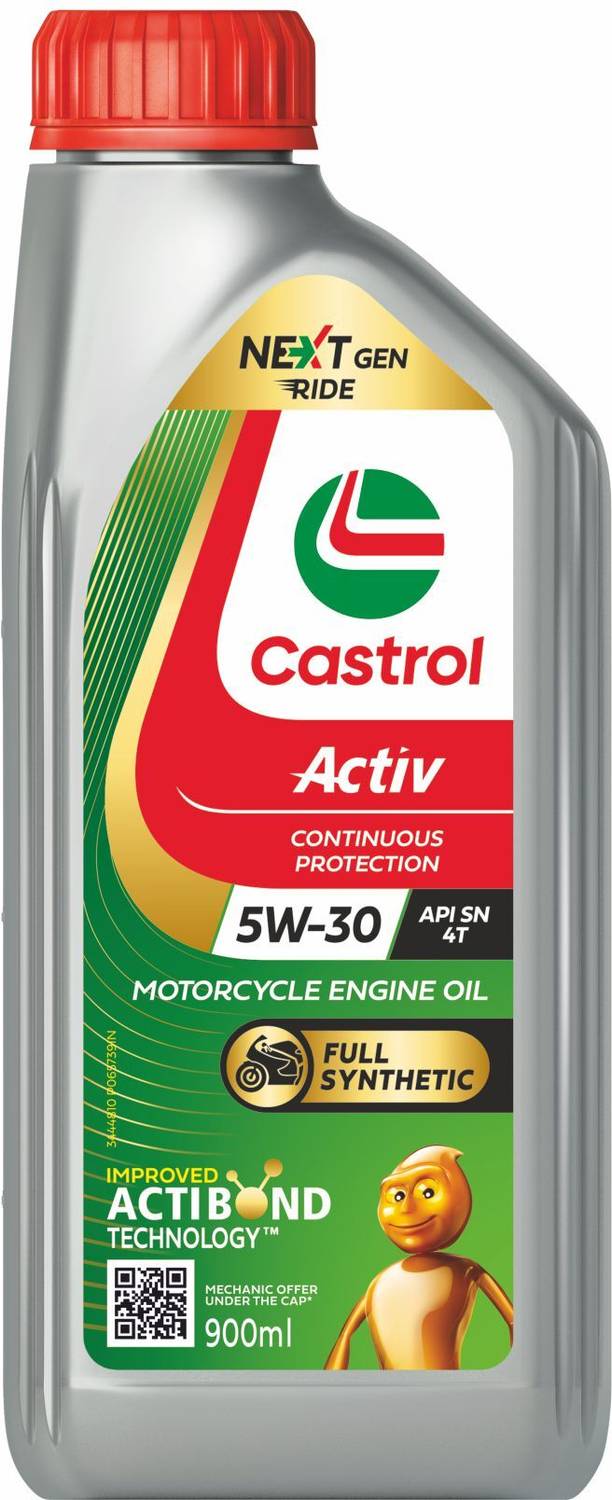 Castrol Activ 4T 5W-30 Synthetic Engine Oil for Bikes - Image 1