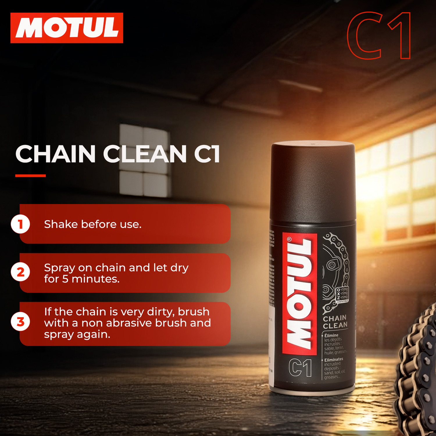 Image of MOTUL C1 C2 Combo Chain Oil