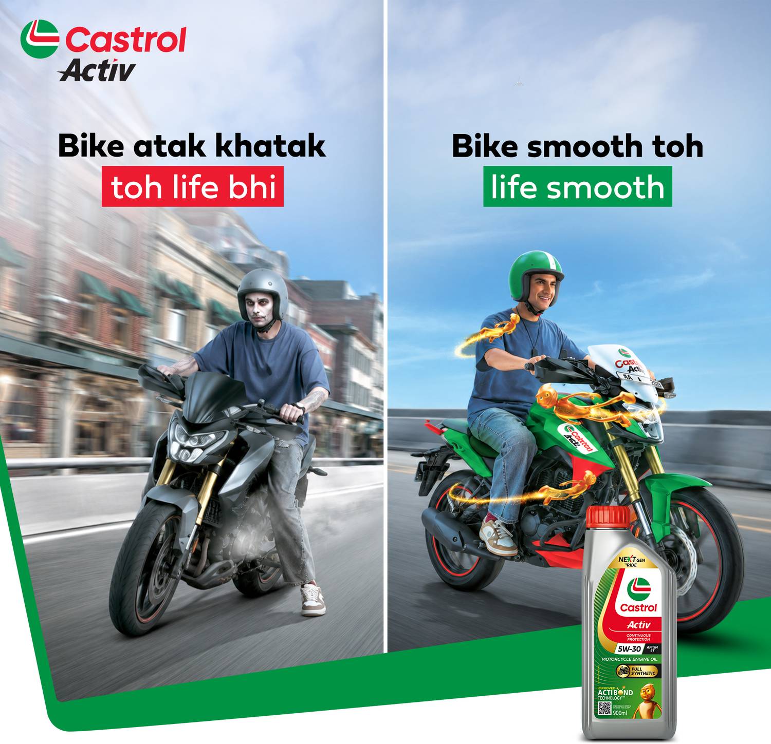 Castrol Activ 4T 5W-30 Synthetic Engine Oil for Bikes - Image 3
