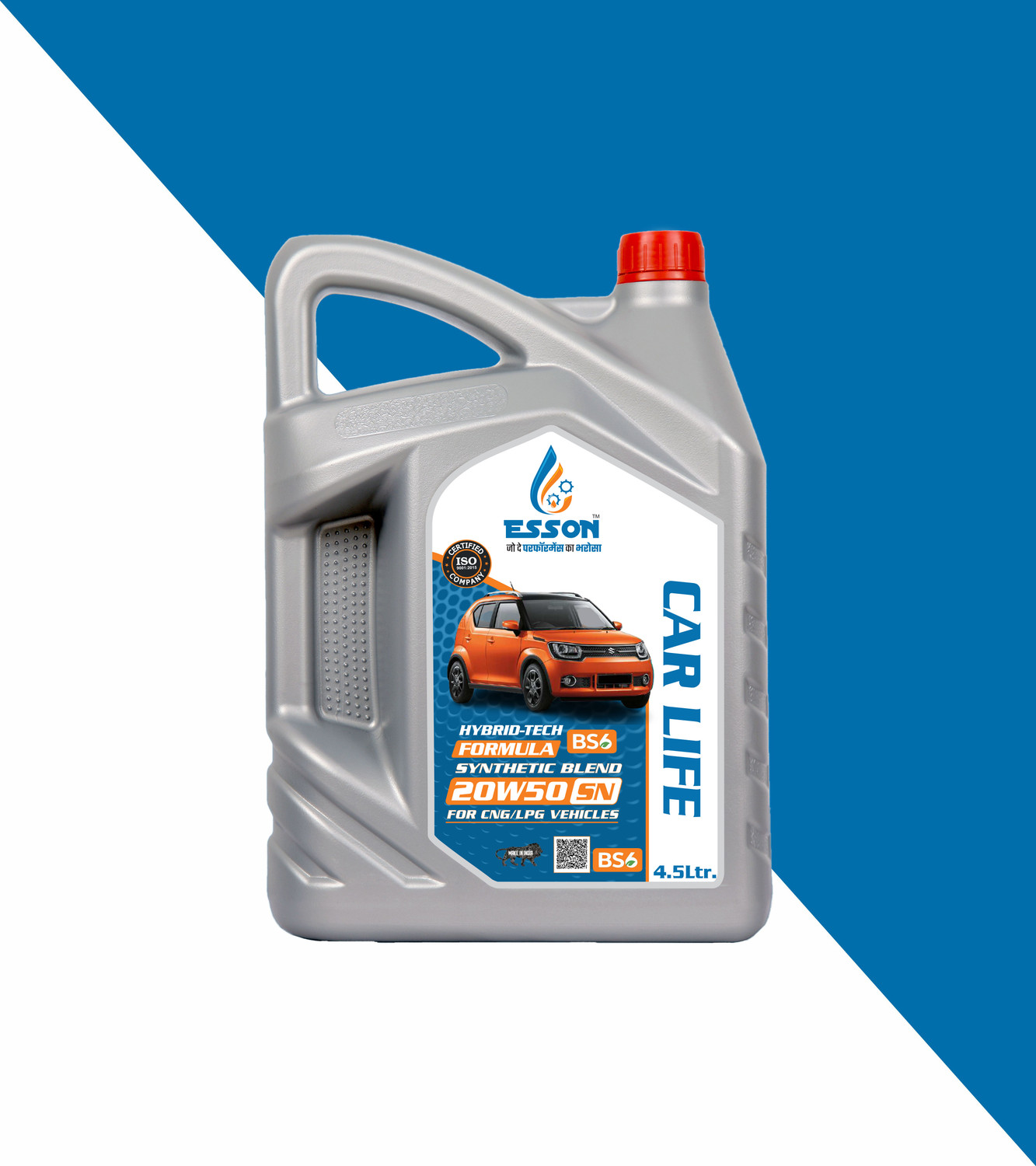 Image of ESSON CAR LIFE 20W50 4.5 LTR P1 CAR LIFE 20W50 SN SYNTHETIC BLEND 4.5 LTR P1 High Performance Engine Oil