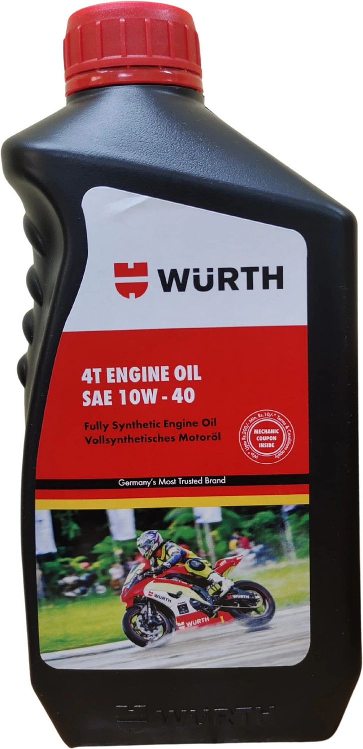Image of Wurth W-10W40 1L & ENGINE FLUSH &CLEANER 50 ML nx High-Mileage Engine Oil