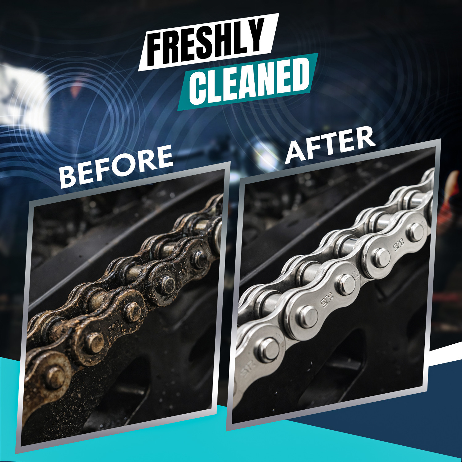 Image of Atoray Bike Chain Cleaner, Chain Lube Combo 300ml Pack with Cleaning Brush | Motorcycle Chain Protection Spray | Anti Rust Chain Care Kit for Bike and Bicycle Chain Oil