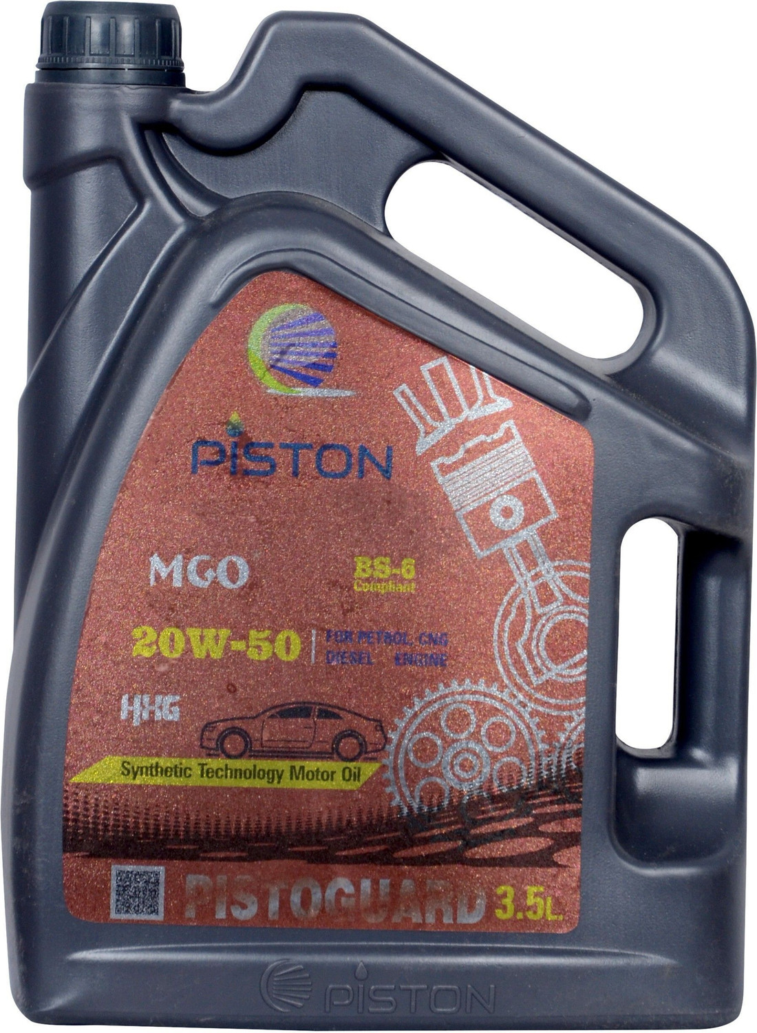 Image of piston 20W-50 Diesel engine 3.5 L- P1. Synthetic Blend Engine Oil